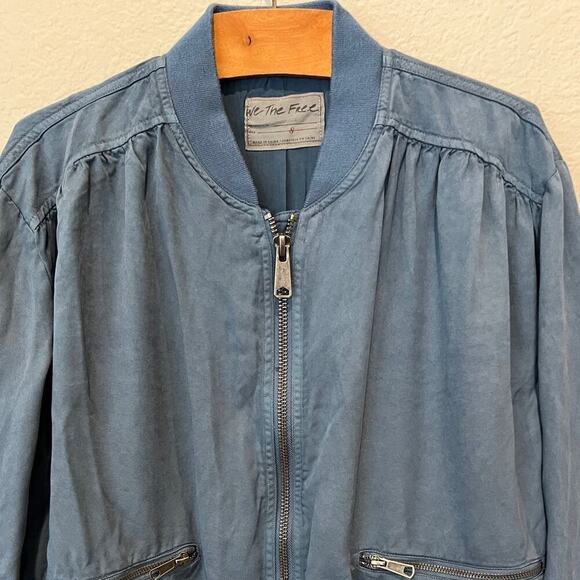 FREE PEOPLE Knock Out Siren Bomber Jacket Size Small - Picture 3 of 8